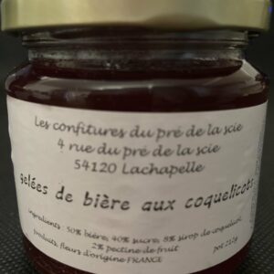 gelée-bière-coquelicot-produits-fermiers-locaux-Crion-Lunéville-Nancy