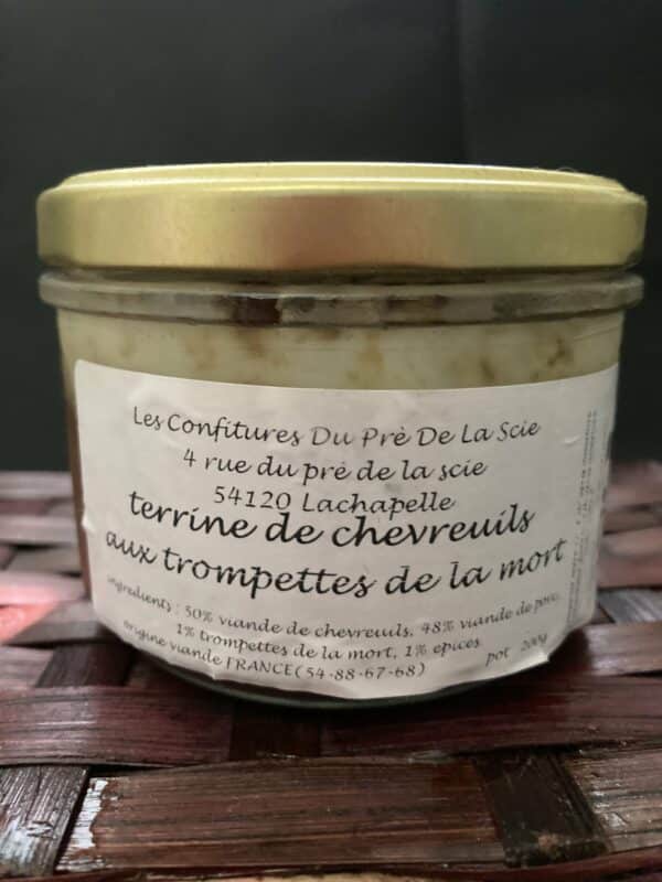 terrine-chevreuil-trompette-de-la-mort-Vente-produits-fermiers-locaux-Crion-Lunéville-Nancy